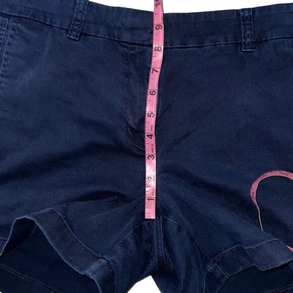 J. Crew 5" Stretch Chino Short Navy Pockets Slight Stretch Classic Sz 4 - Picture 6 of 7